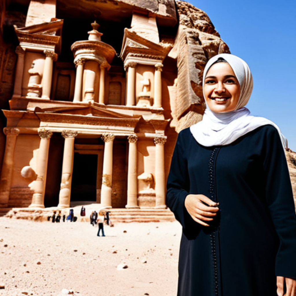 여행안내사 시험 기출문제 분석 - **

"A professional female tour guide wearing modest, traditional Arabic clothing, like an abaya wit...